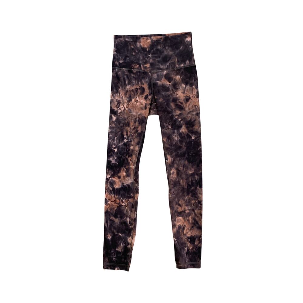 Lululemon Leggings Womens 4 Dusty Rose Grizzly Align High Rise Crop Marble Dye